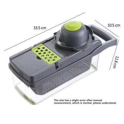16 in 1 Multifunctional Vegetable Slicer Cutter with Storage Container