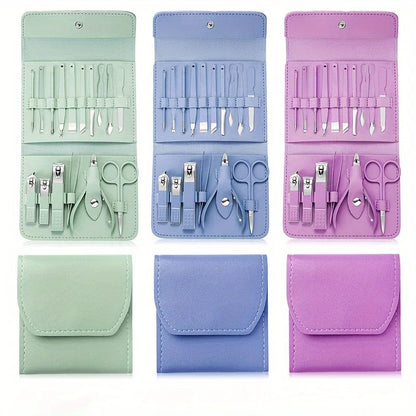 16pcs Nail clippers and nail trimming tool set