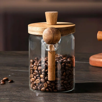 High Borosilicate Glass Sealable Tea Storage Jar with Lid