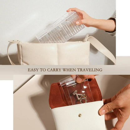 20 Pouch Portable Acrylic Jewelry Box Organizer