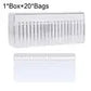 20 Pouch Portable Acrylic Jewelry Box Organizer