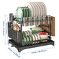 2 Tier Dish Drying Rack with Utensil Holder