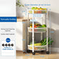 Three-Tier Foldable Kitchen Trolley