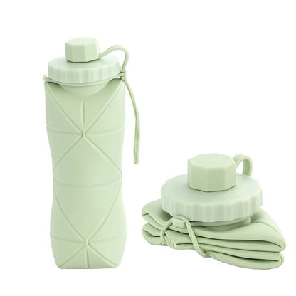 600ml Silicone Foldable Water Bottle
