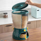 4 Partition Kitchen Cereal Storage Container with Easy Dispensing