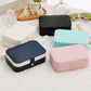 Portable Jewelry Storage Box with Multiple Compartments Elegant Travel Organizer for Rings, Earrings & Necklaces