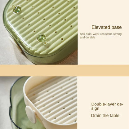 Drainage Soap Holder Box Portable Soap Storage Case