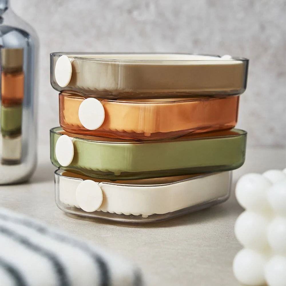 Drainage Soap Holder Box Portable Soap Storage Case