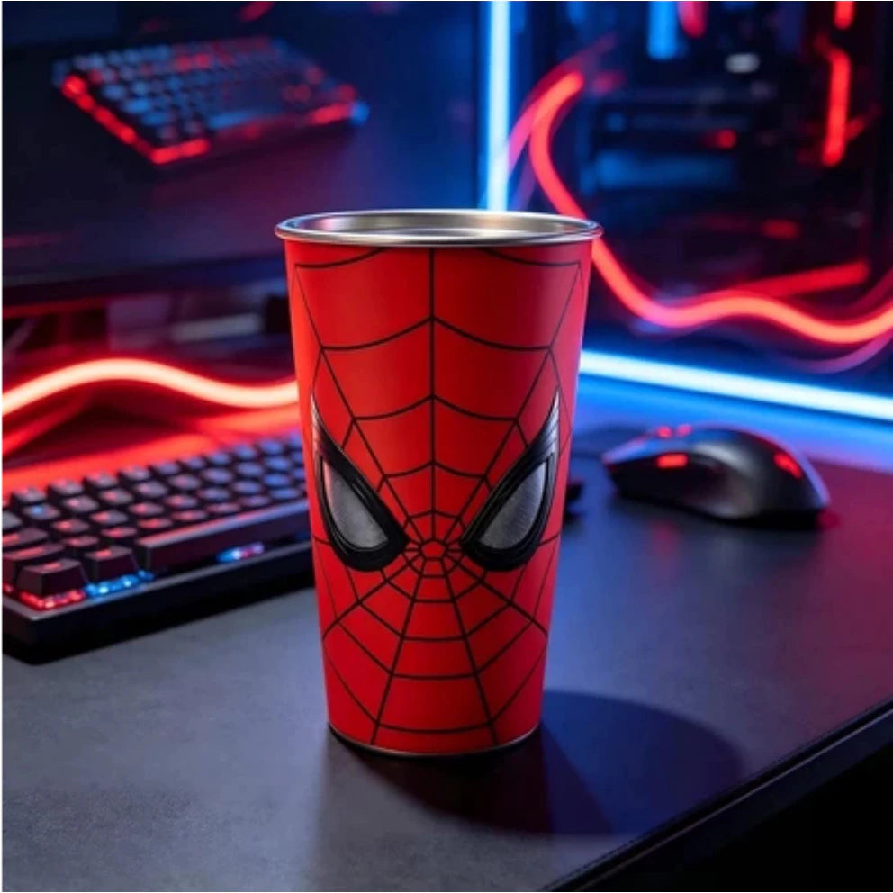 Creative Spider-Man Color Changing Water Cup – Thermal Reactive Tumbler Gift for Home Office Daily Use — 500ml