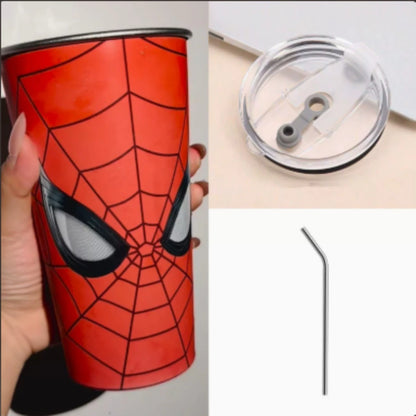 Creative Spider-Man Color Changing Water Cup – Thermal Reactive Tumbler Gift for Home Office Daily Use — 500ml