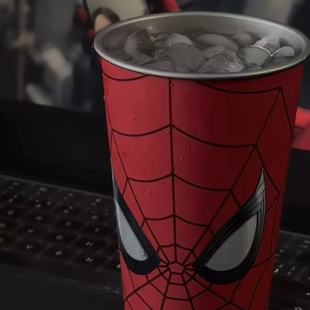 Creative Spider-Man Color Changing Water Cup – Thermal Reactive Tumbler Gift for Home Office Daily Use — 500ml