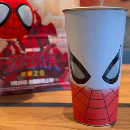 Creative Spider-Man Color Changing Water Cup – Thermal Reactive Tumbler Gift for Home Office Daily Use — 500ml