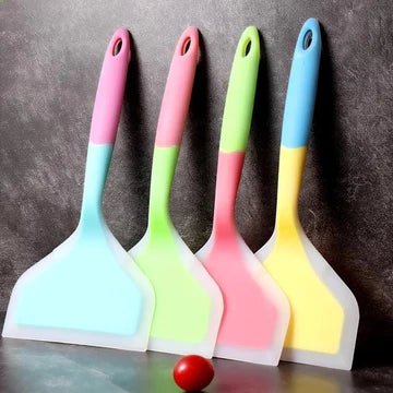 Flexible Silicone Kitchen Scraper for Dishes, Bowls and Cookware Cleaning