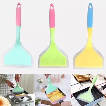 Flexible Silicone Kitchen Scraper for Dishes, Bowls and Cookware Cleaning