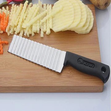 Professional Spiral Crinkle Knife for Decorative Vegetable and Potato Cuts