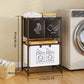 2-Tier Rolling Laundry Basket Double Layer Clothes Storage Organizer