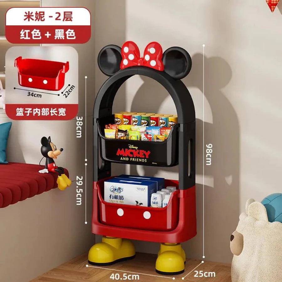 Disney-Inspired 2-Tier Wall Mounted Kids Storage Organizer Nursery Storage