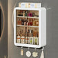 Wall Mounted Bathroom Storage Cabinet with Hooks Space-Saving Organizer